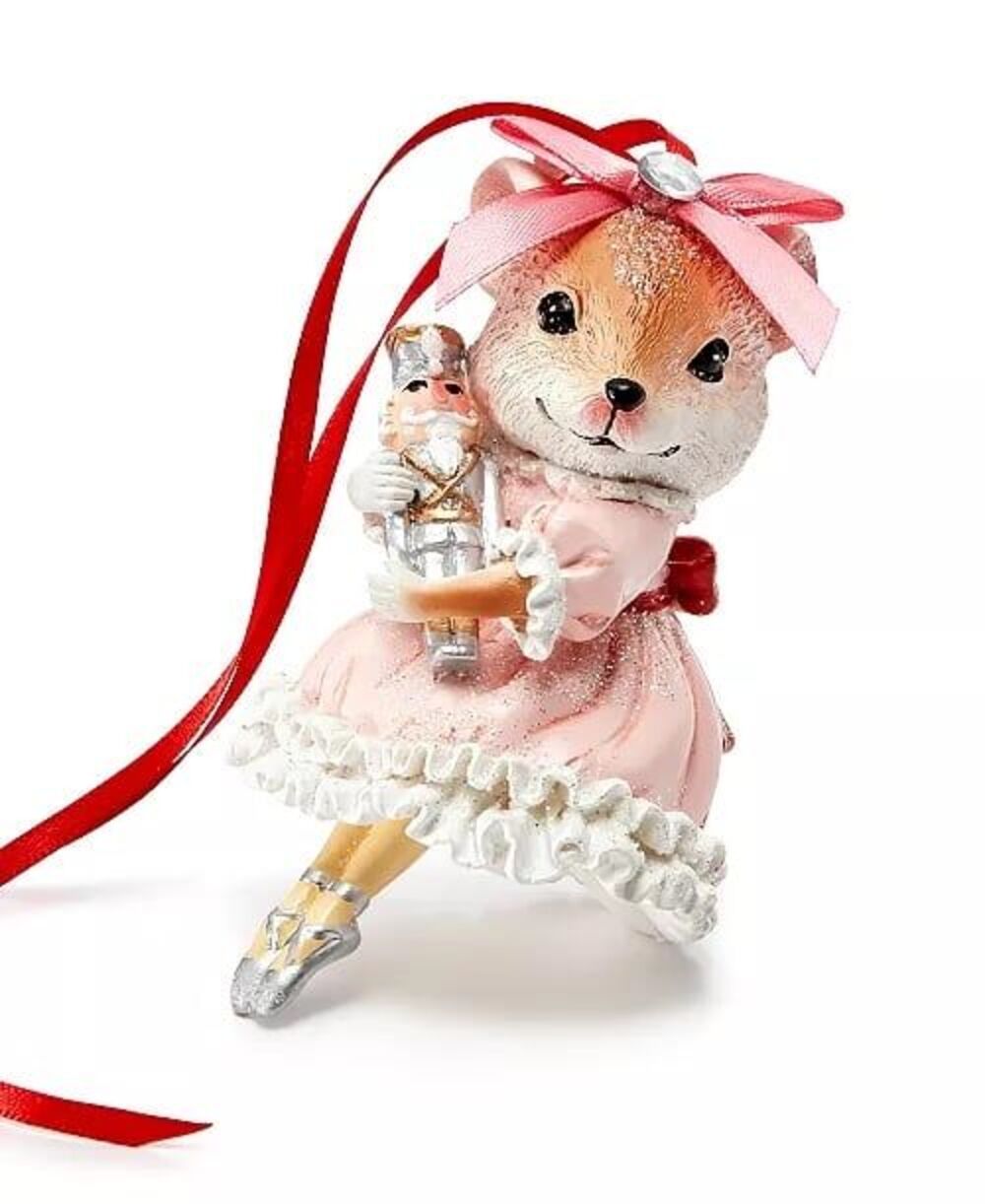 Macy’s Holiday Lane Ballet Mouse Ballerina Nutcracker Christmas Ornament
